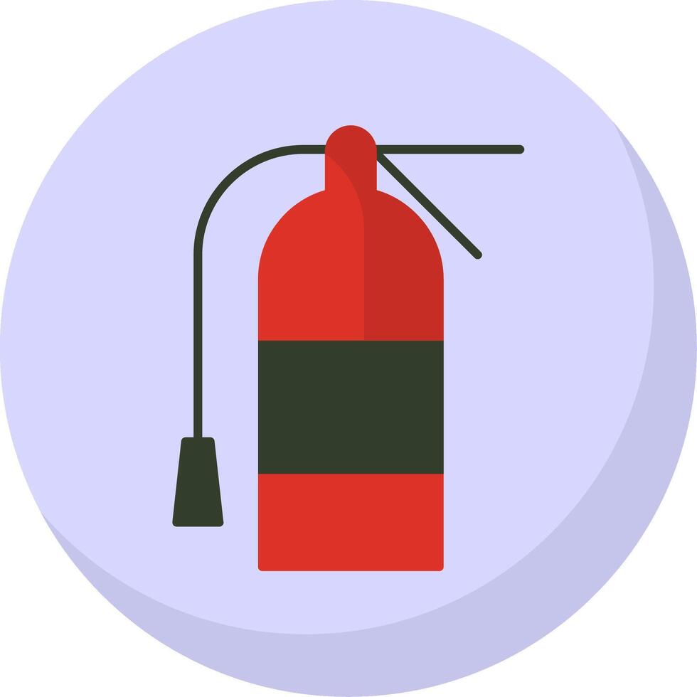 Extinguisher Flat Bubble Icon vector