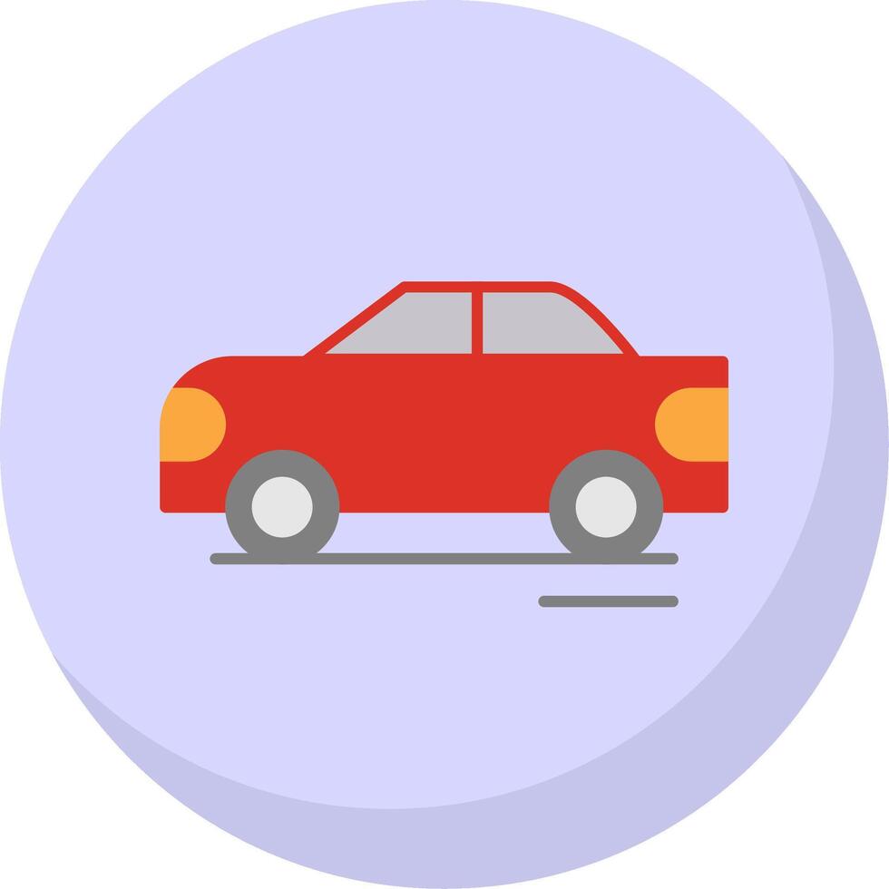 Race Car Flat Bubble Icon vector