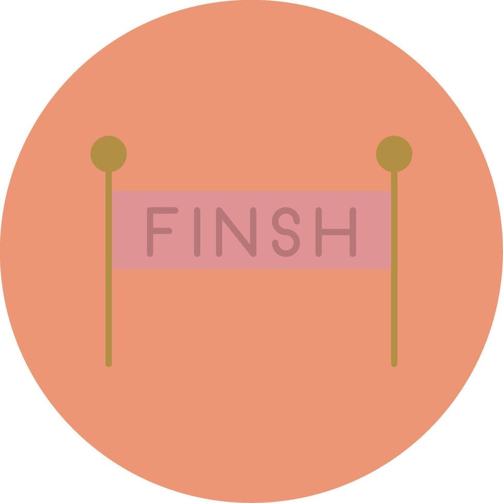 Finish Line Flat Bubble Icon vector