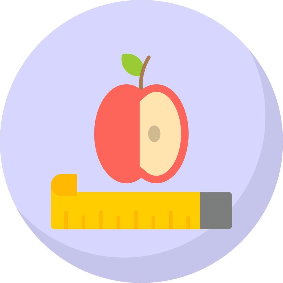 Diet Flat Bubble Icon vector