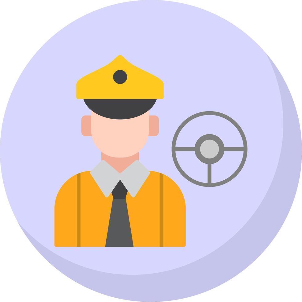 conductor plano burbuja icono vector