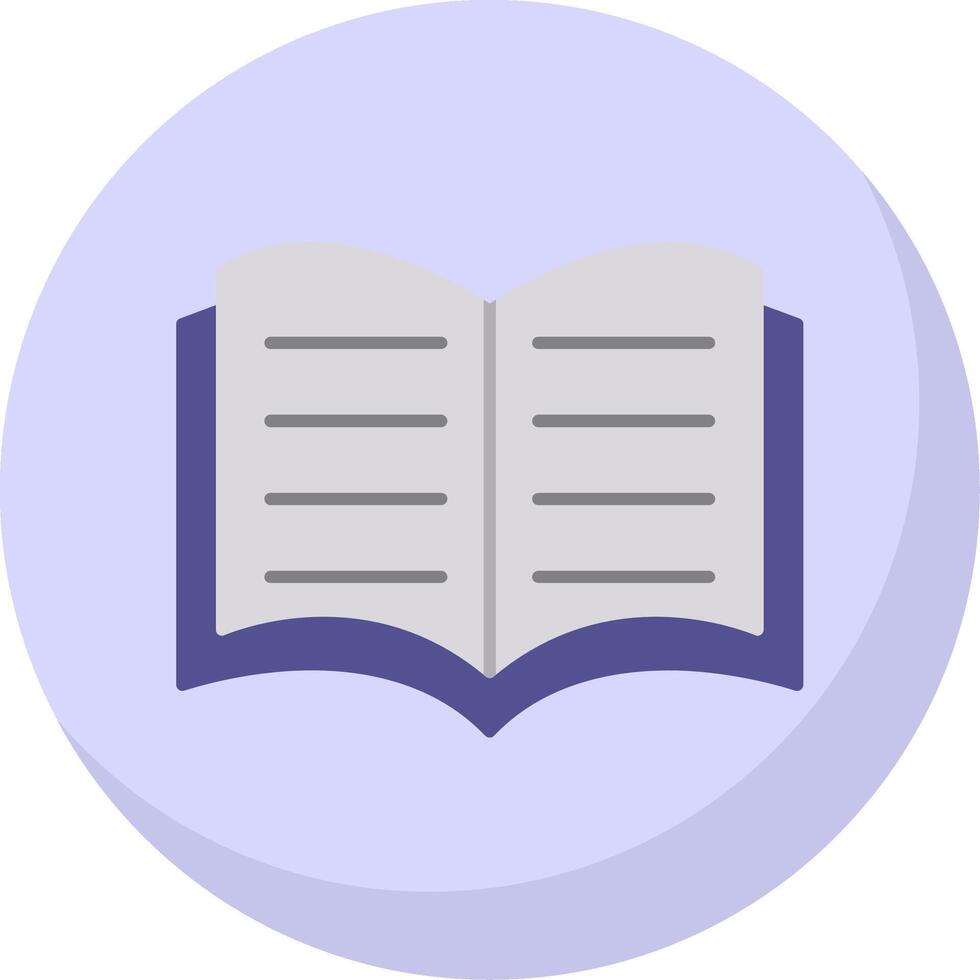 Book Flat Bubble Icon vector