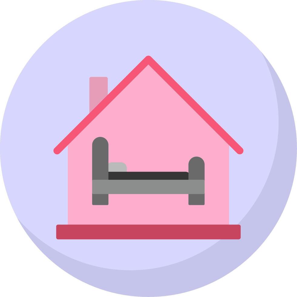 Room Flat Bubble Icon vector