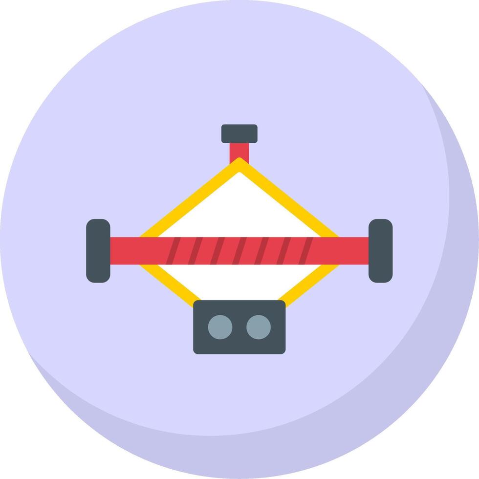 Car Jack Flat Bubble Icon vector