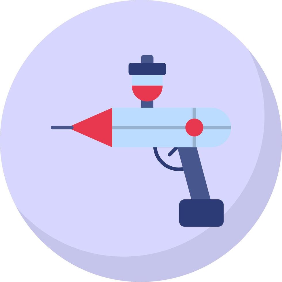 Airbrush Flat Bubble Icon vector
