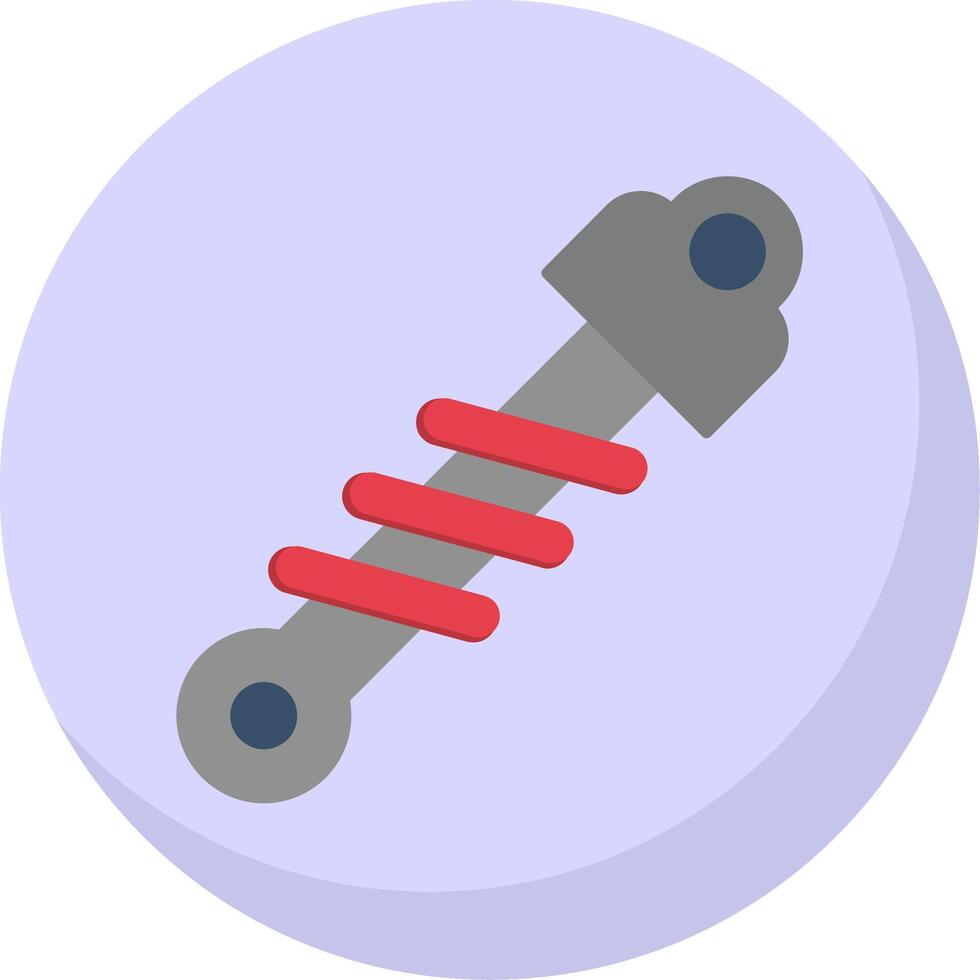 Shock Absorber Flat Bubble Icon vector