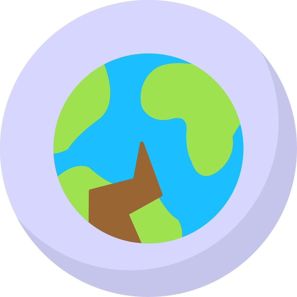 natural desastre plano burbuja icono vector