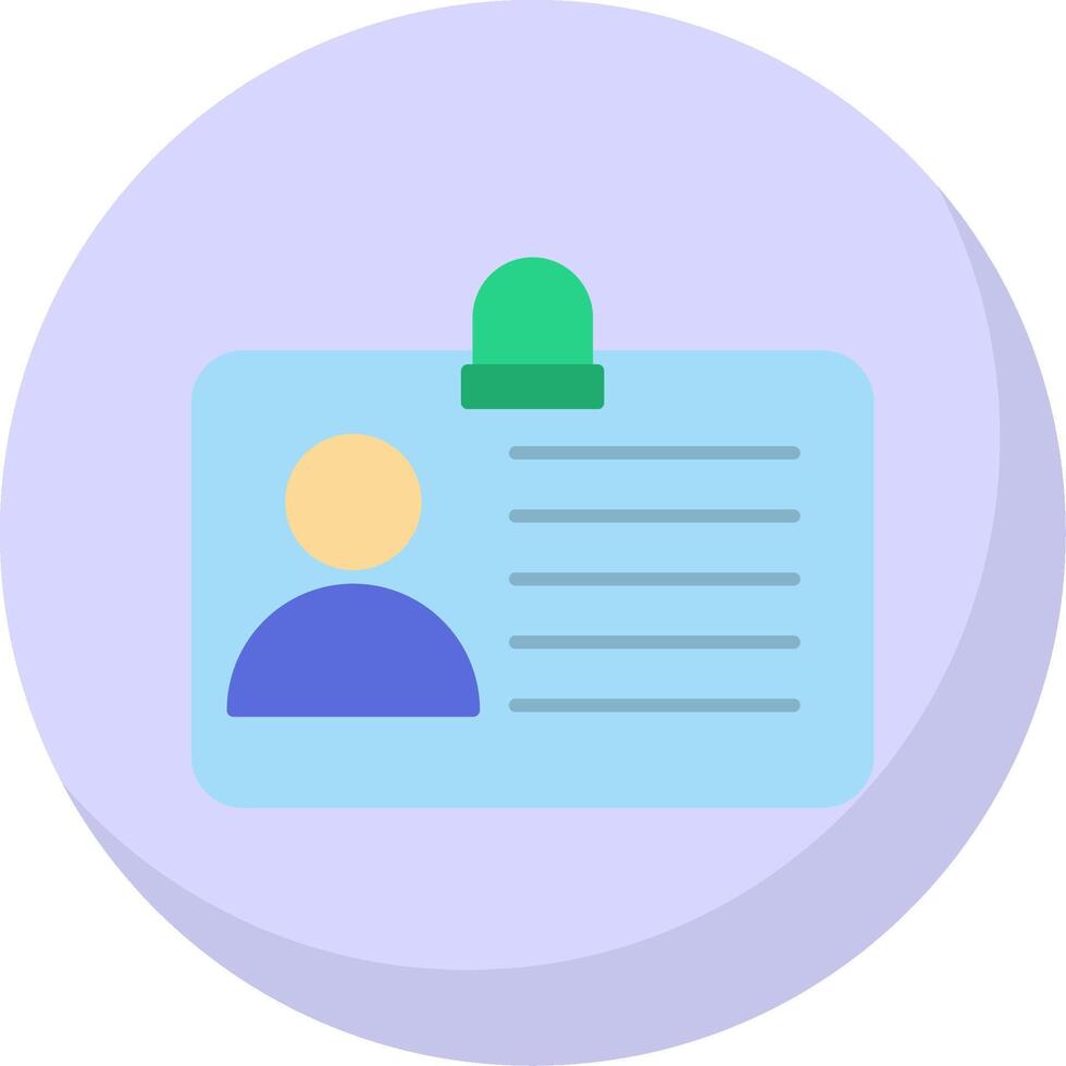 Identify Flat Bubble Icon vector