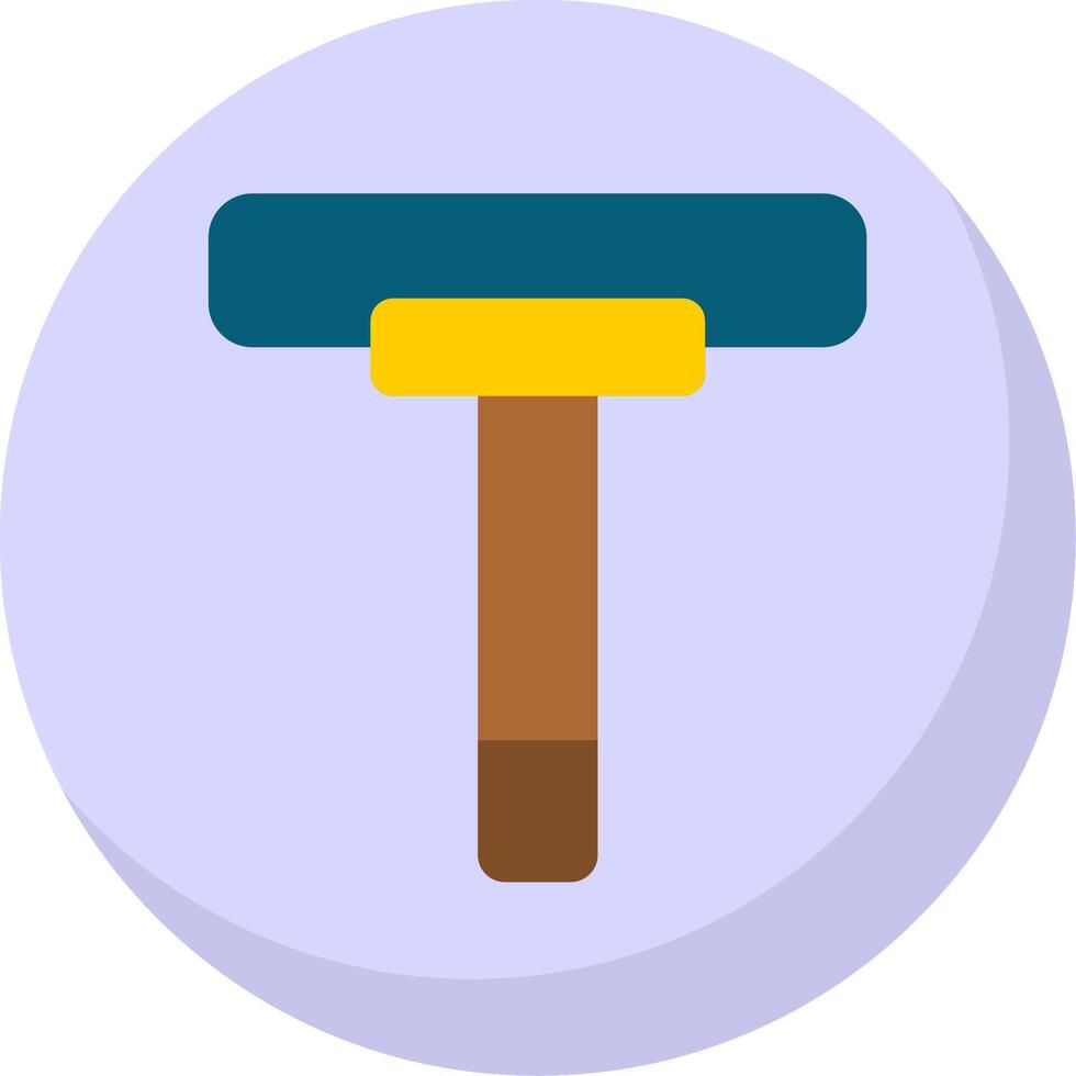 Squeegee Flat Bubble Icon vector