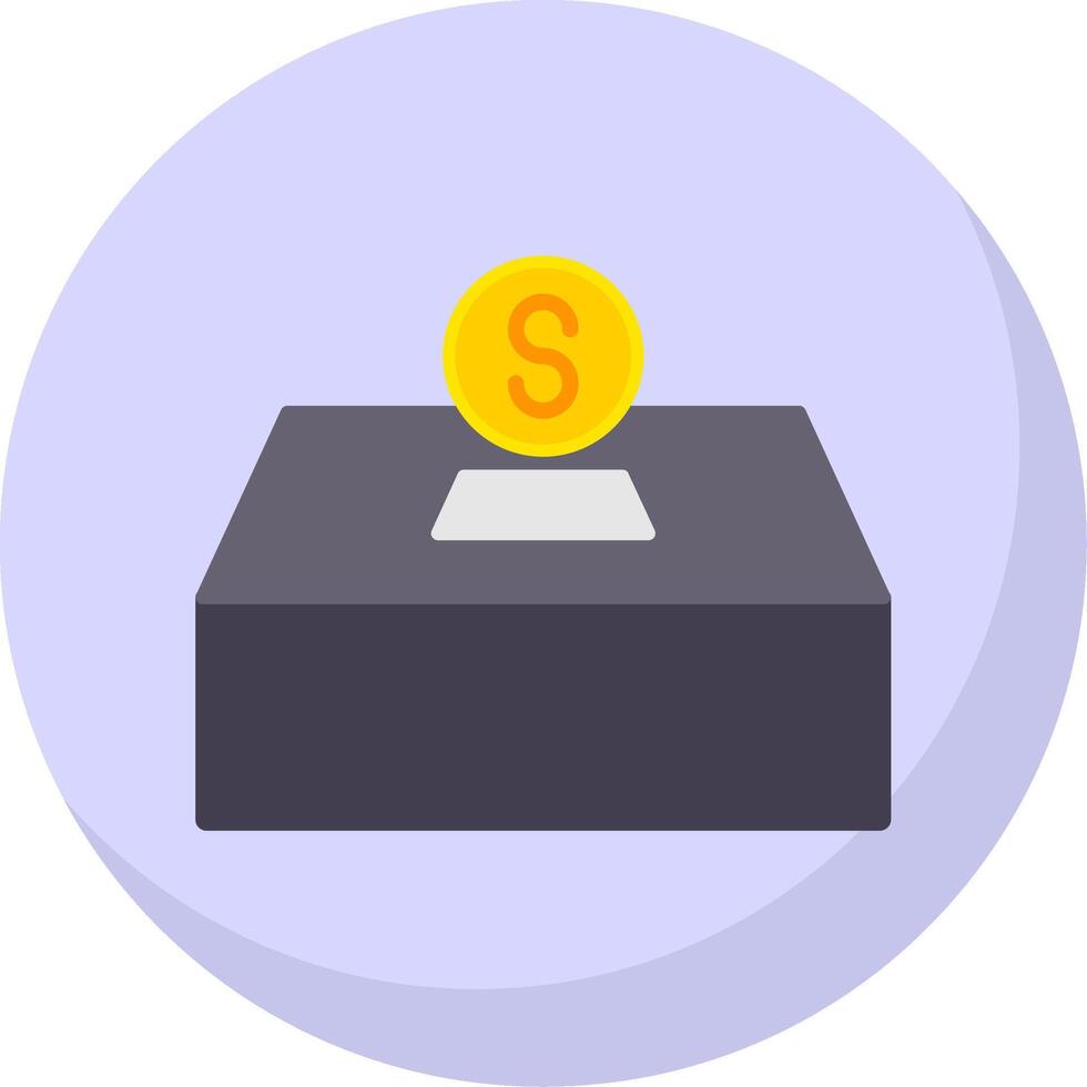 Alms Flat Bubble Icon vector