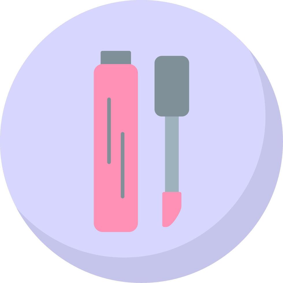 Lip Gloss Flat Bubble Icon vector