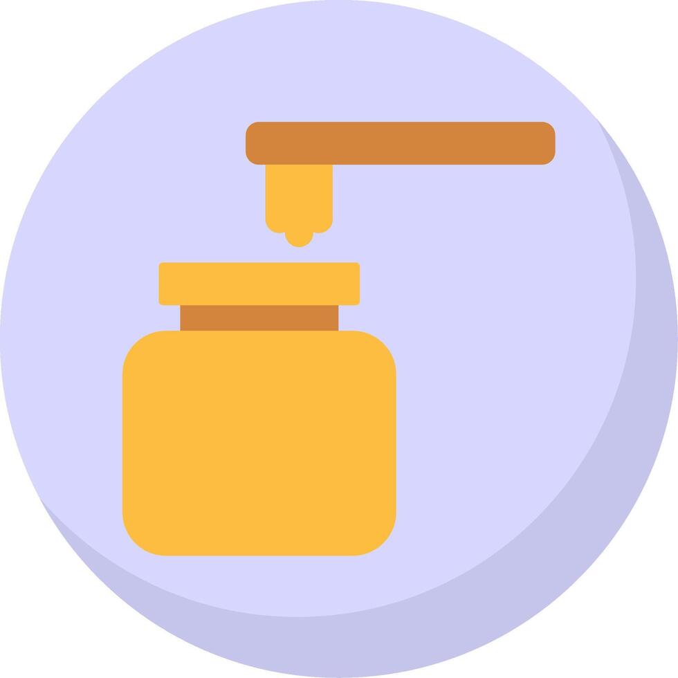 Wax Flat Bubble Icon vector