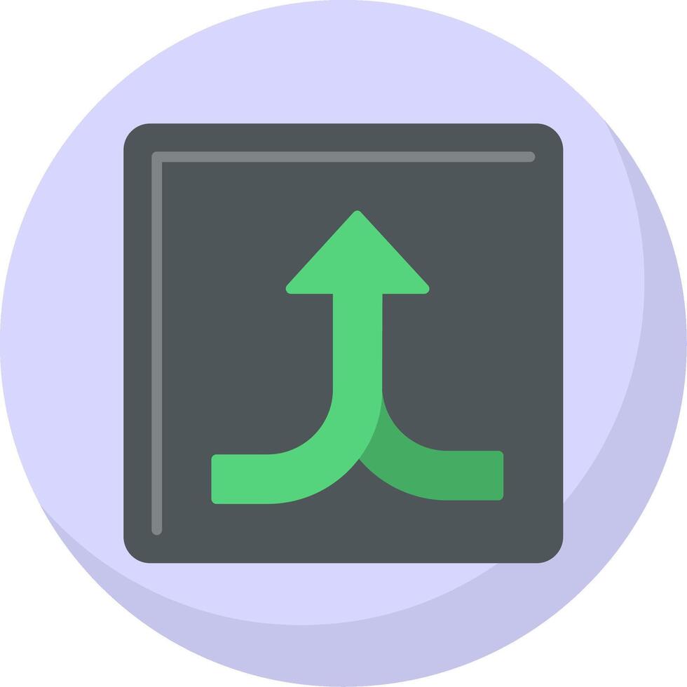 Split Flat Bubble Icon vector