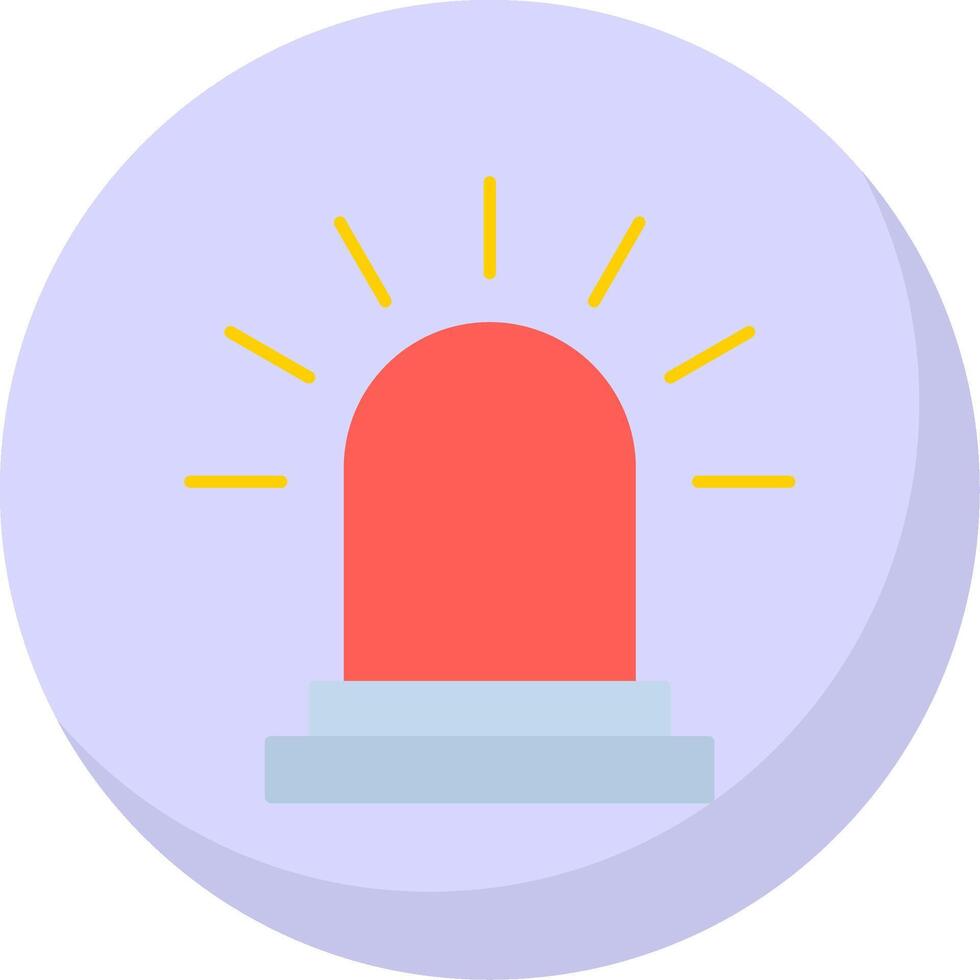 Siren Flat Bubble Icon vector