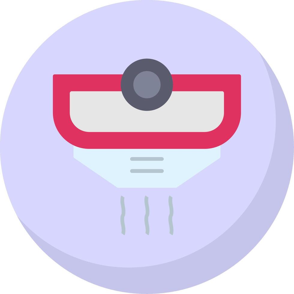 Smoke Detector Flat Bubble Icon vector