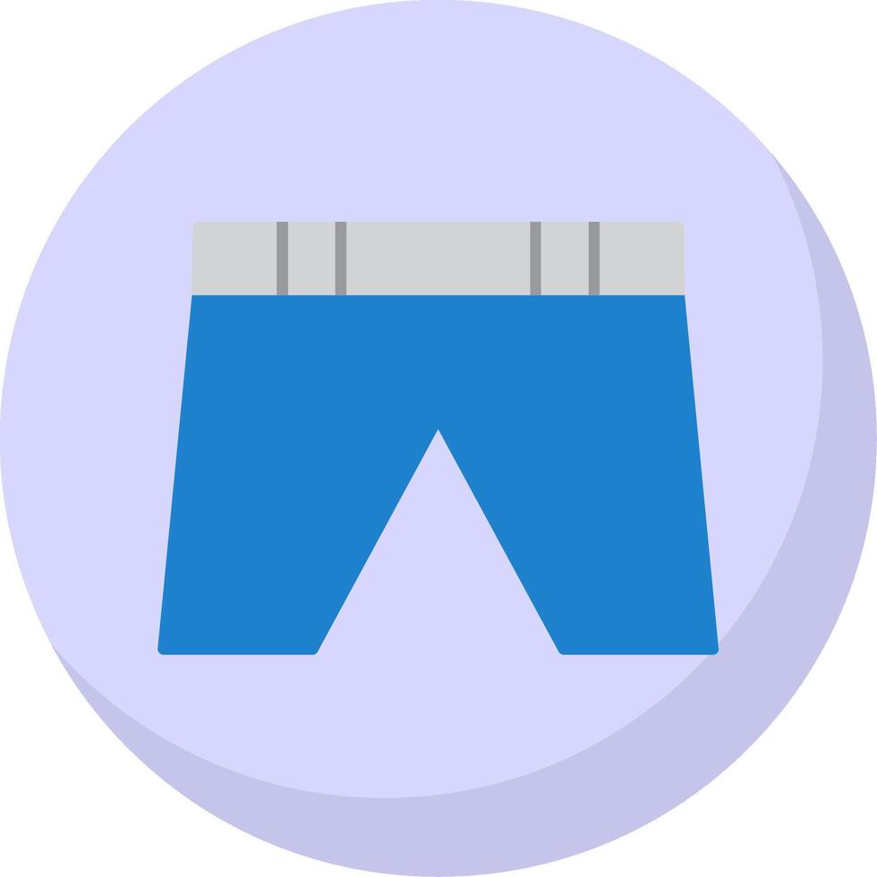 Shorts Flat Bubble Icon vector