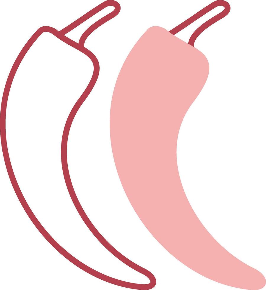 Chilli Flat Bubble Icon vector