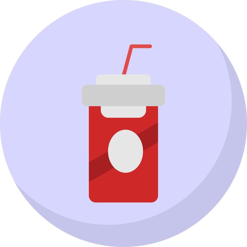 Soft drink Flat Bubble Icon vector