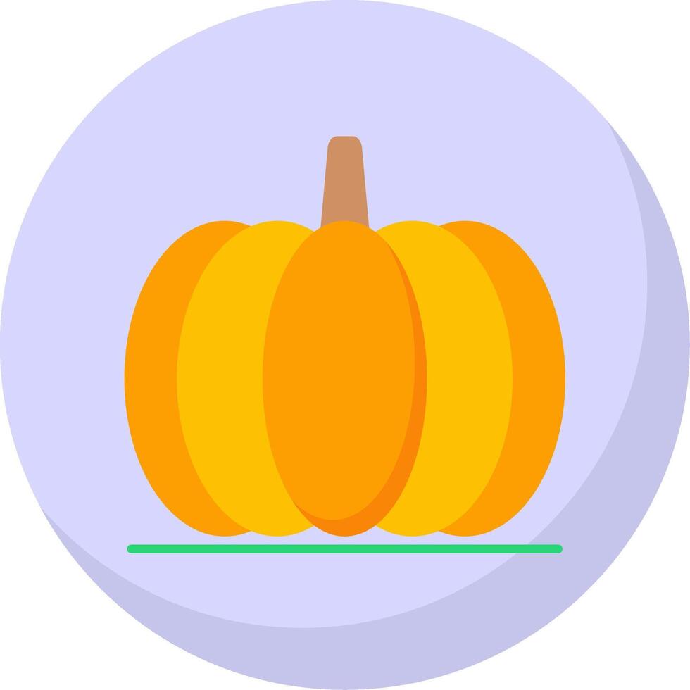 calabaza plano burbuja icono vector