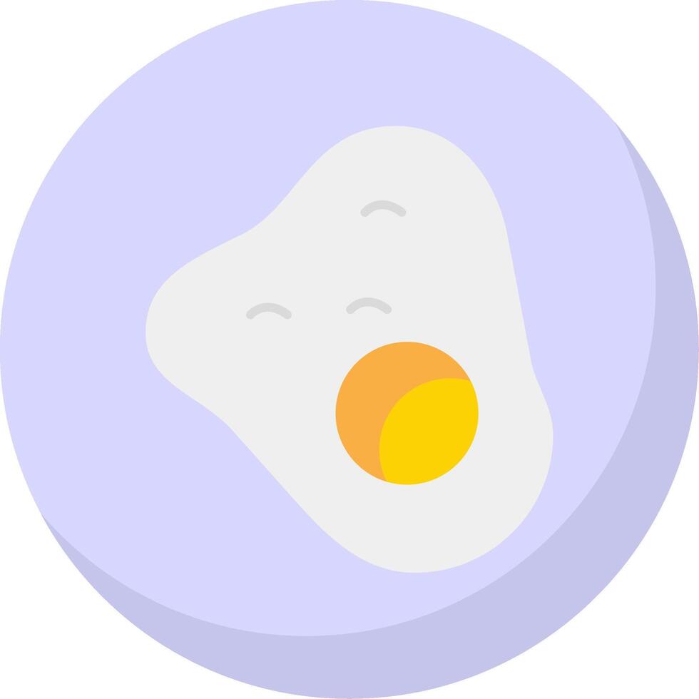 Eggs Flat Bubble Icon vector