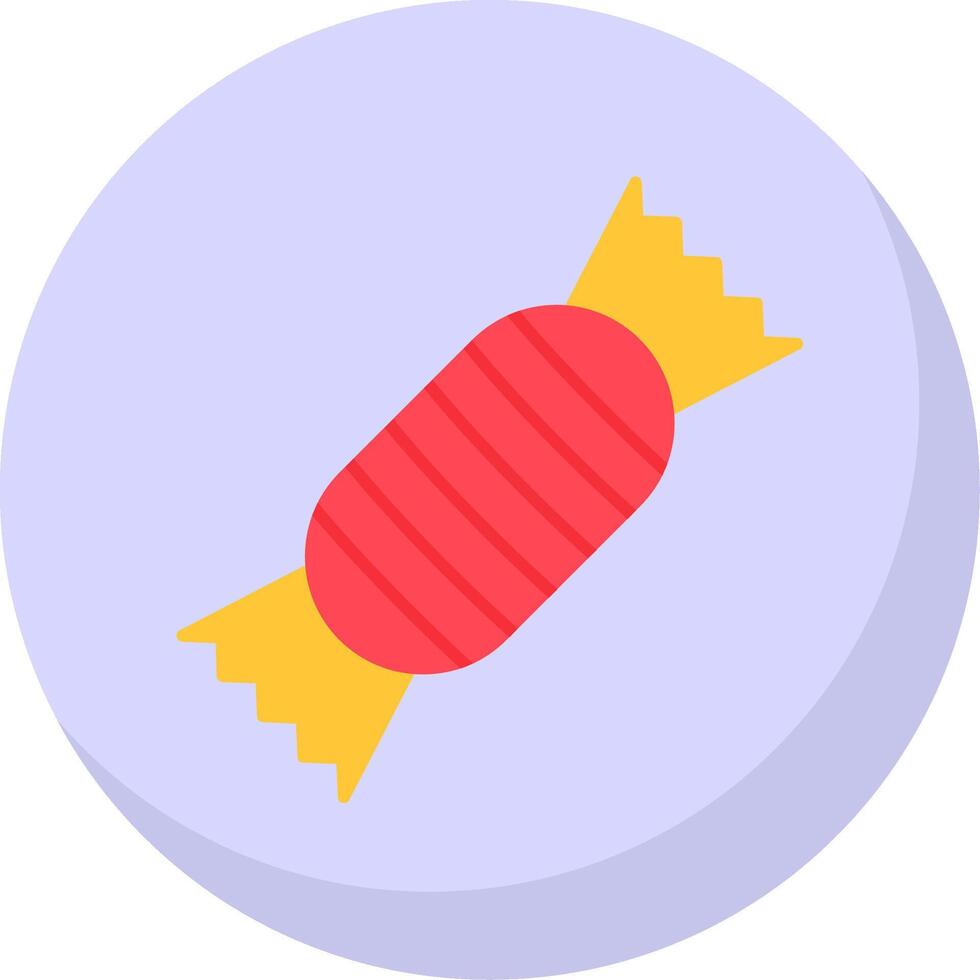 Toffee Flat Bubble Icon vector