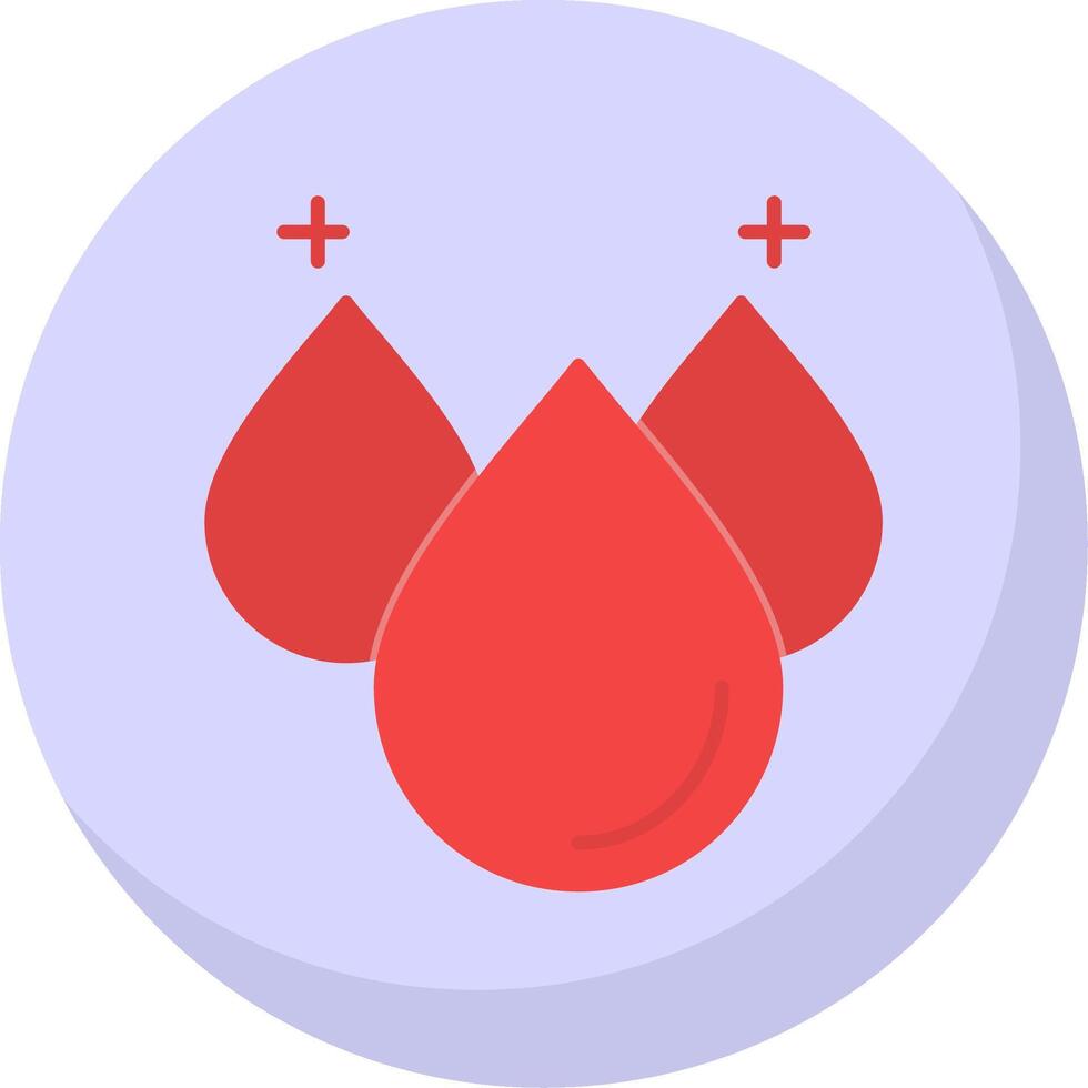 Blood Flat Bubble Icon vector