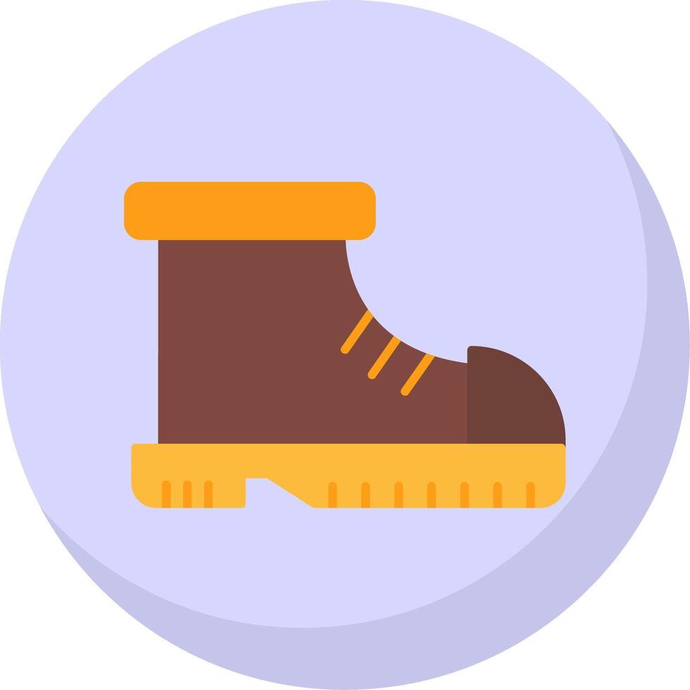 Boot Flat Bubble Icon vector