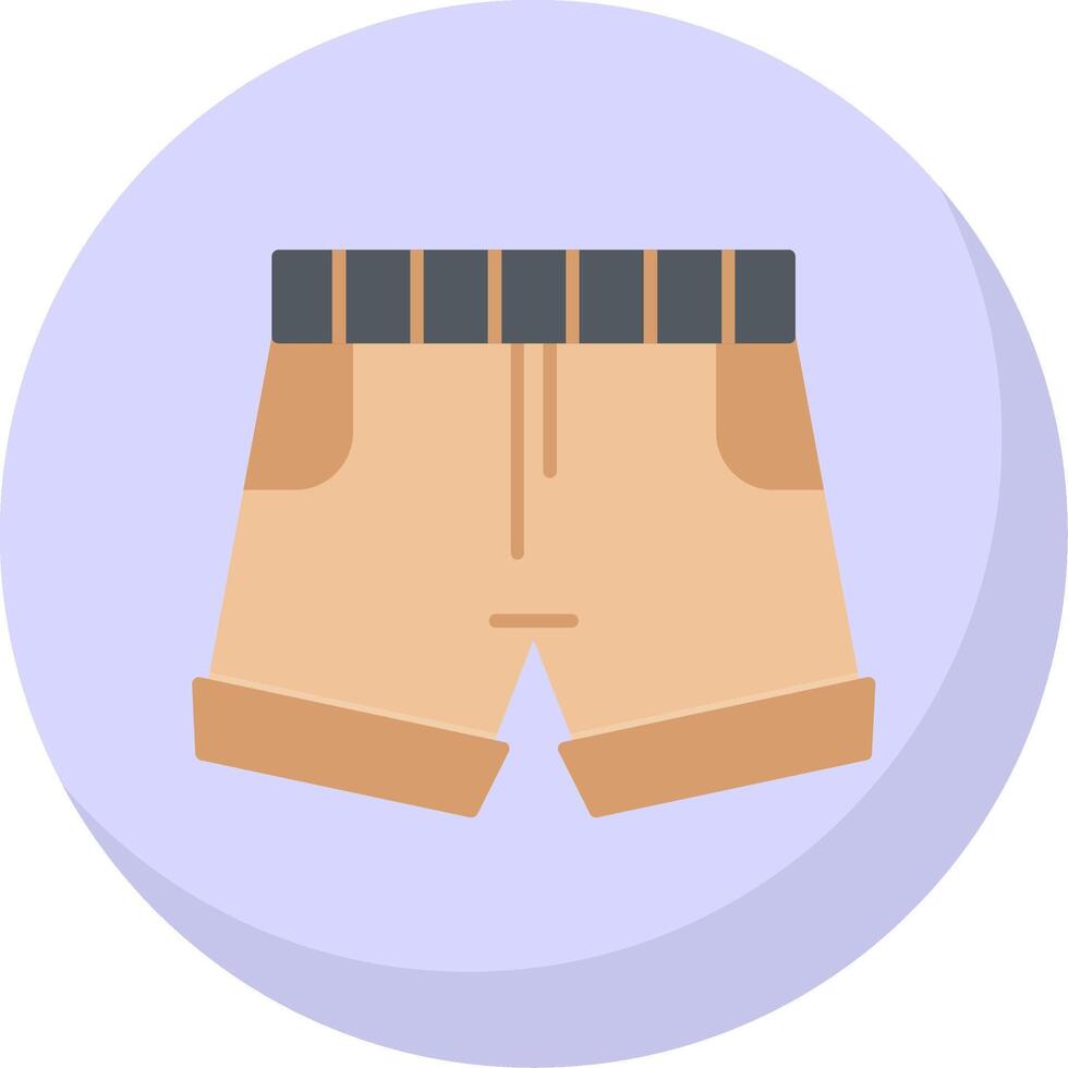 Shorts Flat Bubble Icon vector