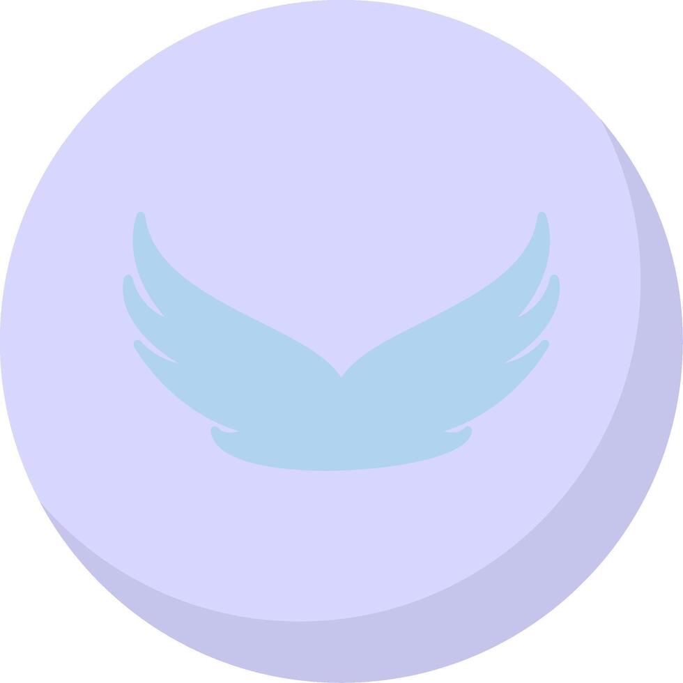 Wings Flat Bubble Icon vector