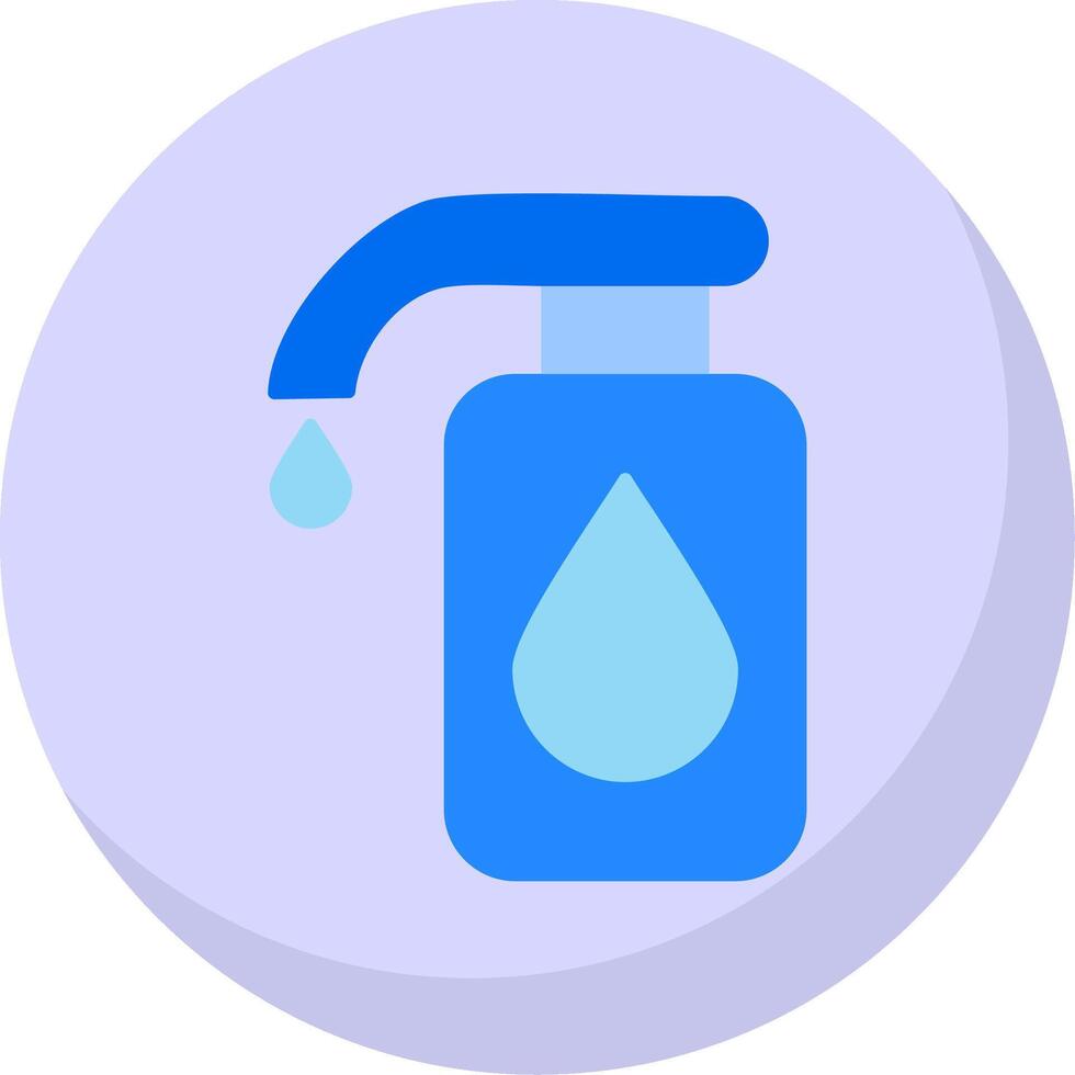 Cleaning Liquid Flat Bubble Icon vector