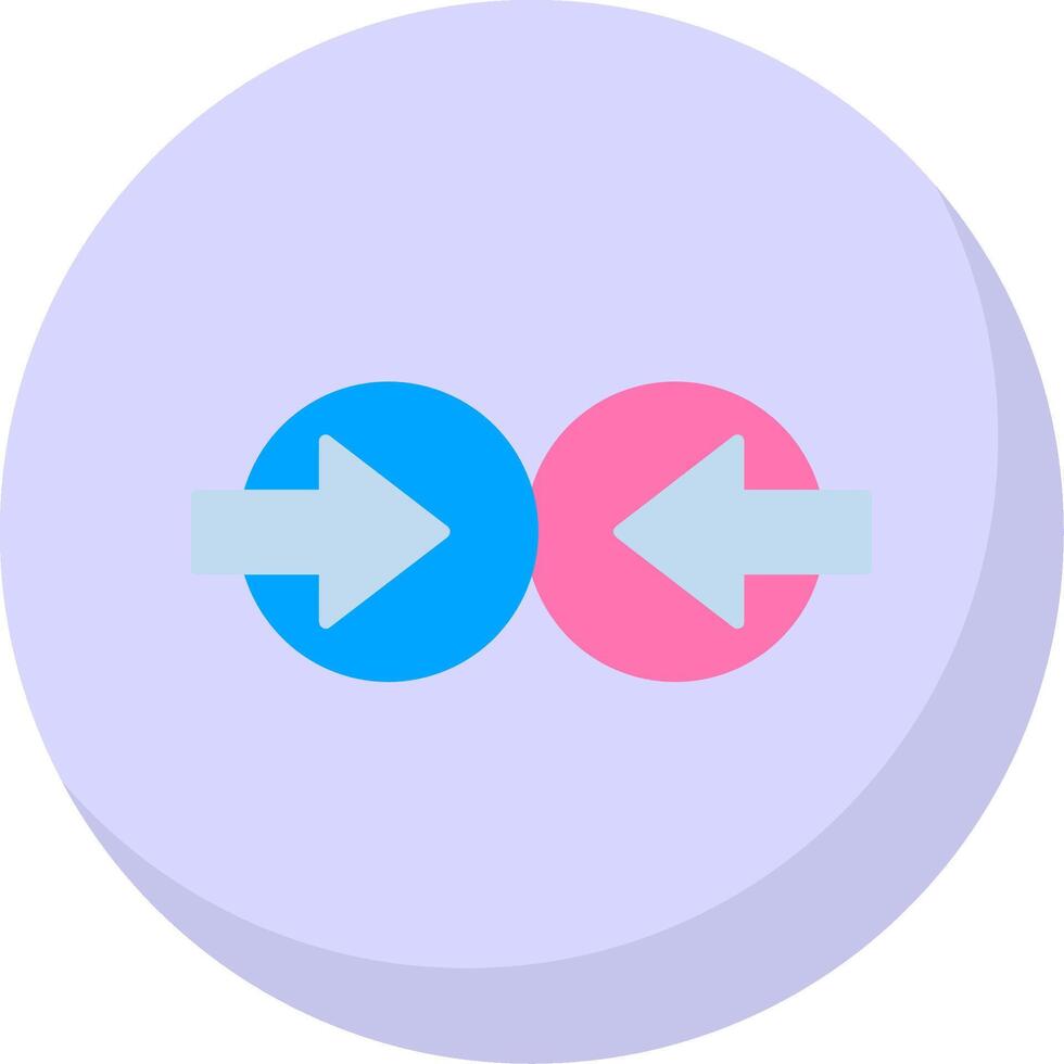 Collision Flat Bubble Icon vector