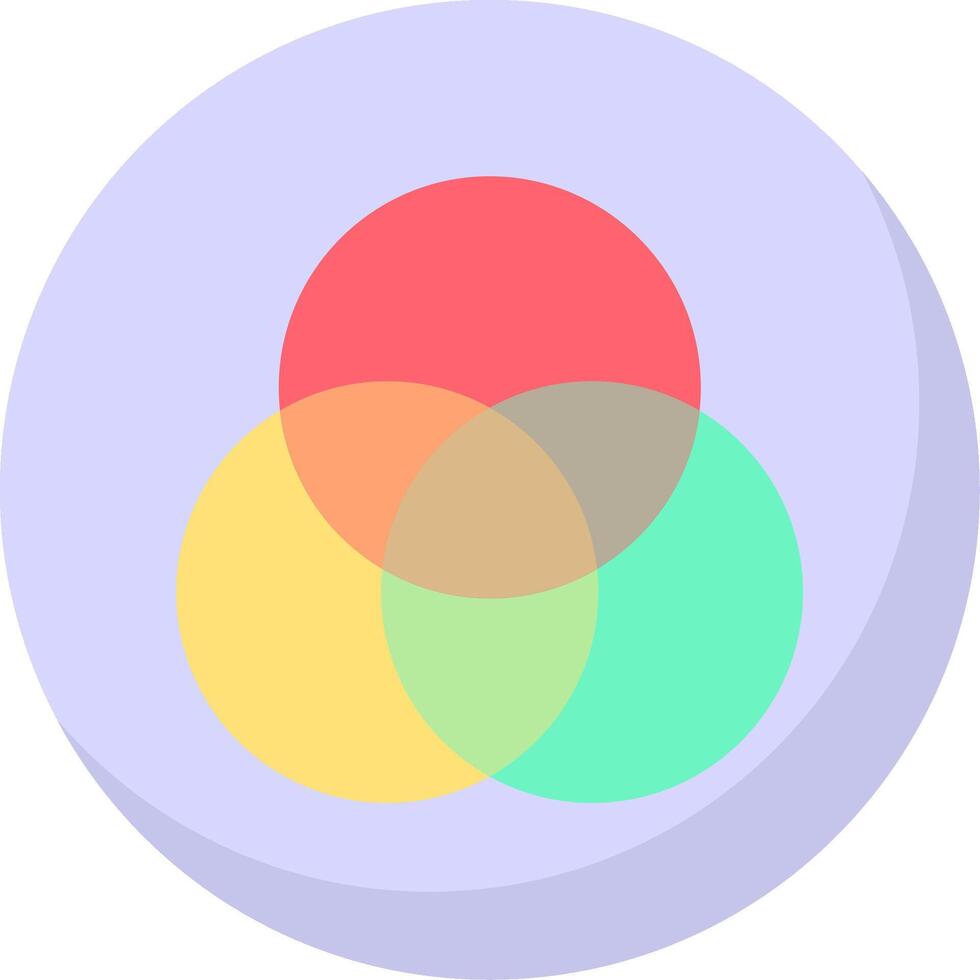 color paleta plano burbuja icono vector