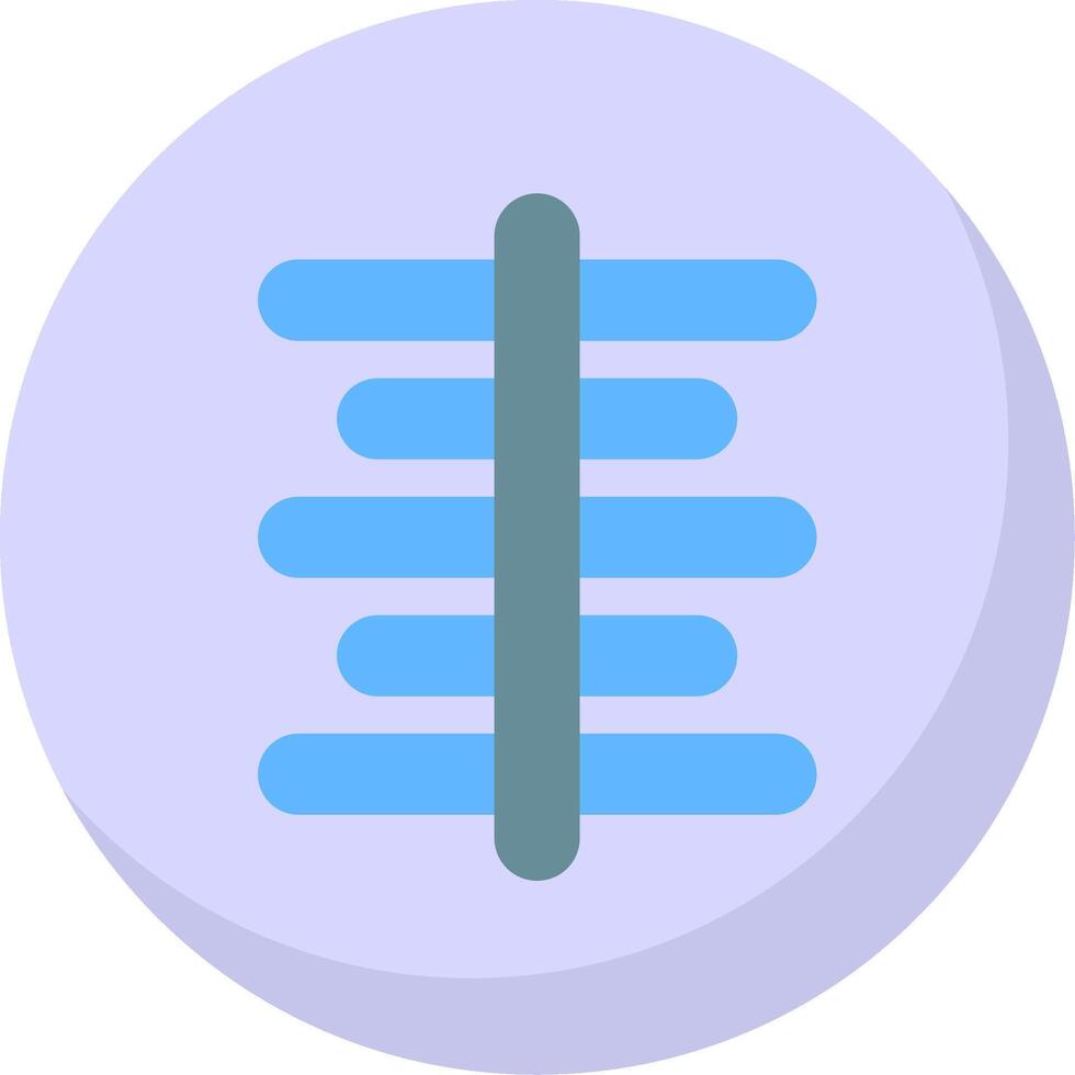 Center Align Flat Bubble Icon vector