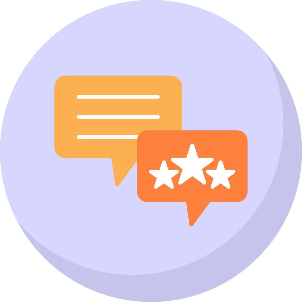 Feedback Flat Bubble Icon vector