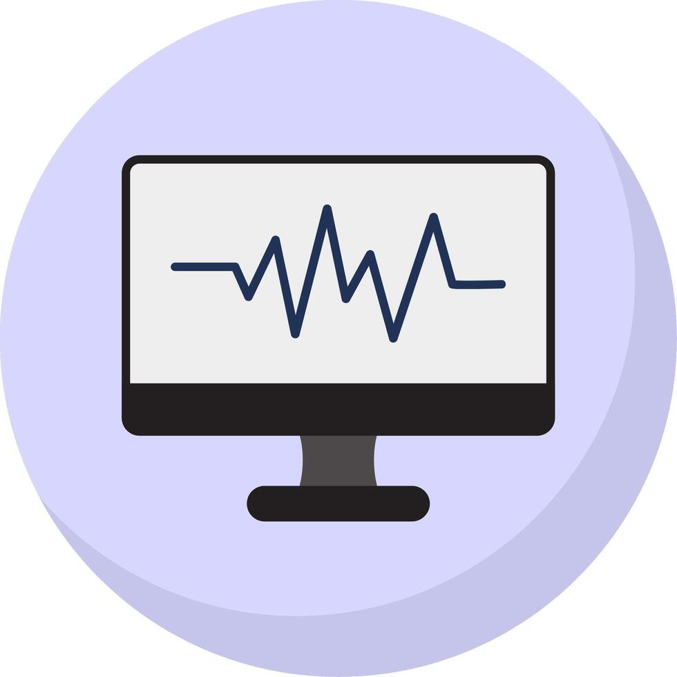 Frequency Flat Bubble Icon vector