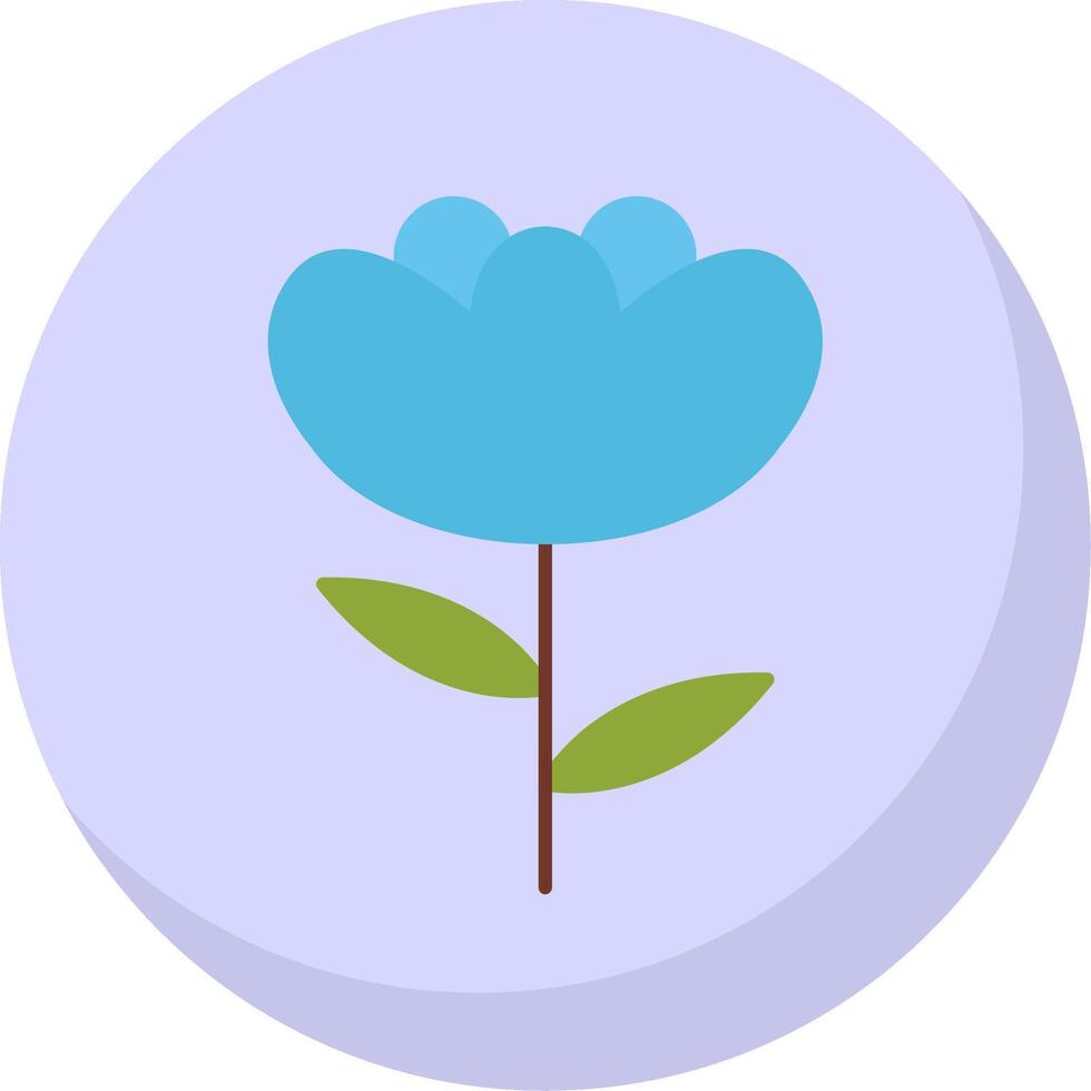 Iris Flat Bubble Icon vector