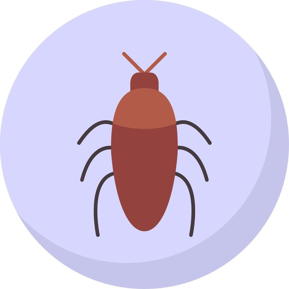 insecto plano burbuja icono vector