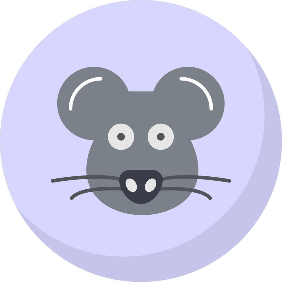 Mouse Flat Bubble Icon vector