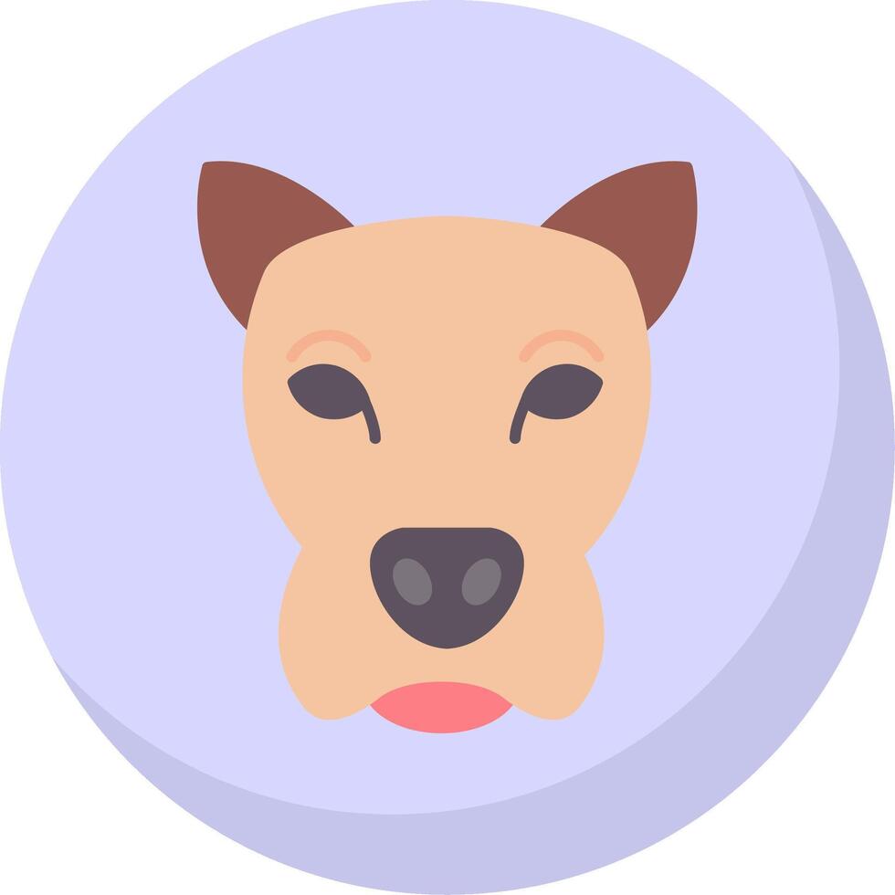 Dog Flat Bubble Icon vector