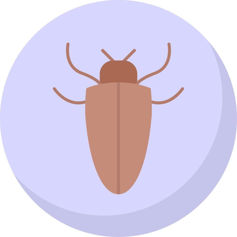 insecto plano burbuja icono vector