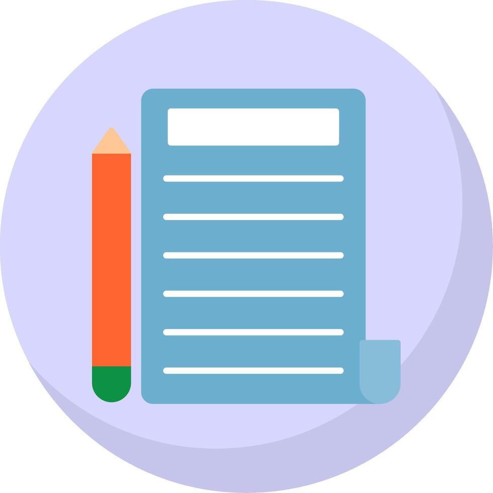 Write Flat Bubble Icon vector