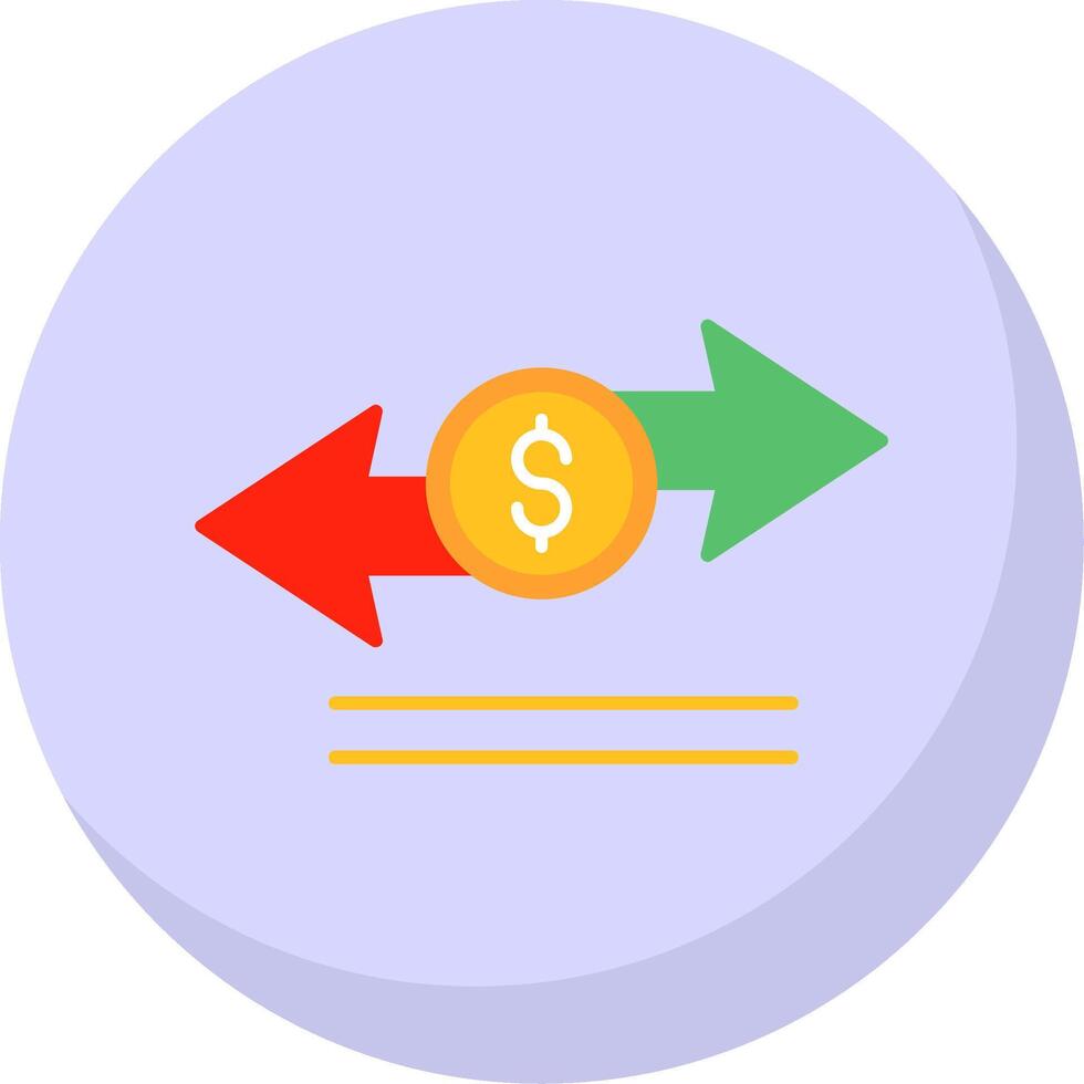 Transfer Flat Bubble Icon vector