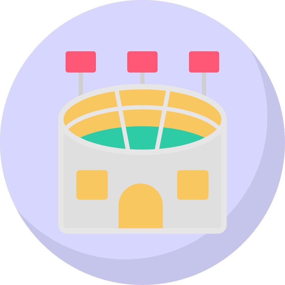 Stadium Flat Bubble Icon vector