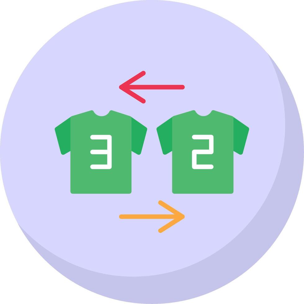 Substitution Flat Bubble Icon vector