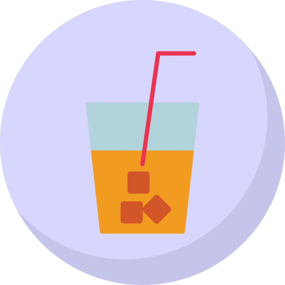 Drink Flat Bubble Icon vector