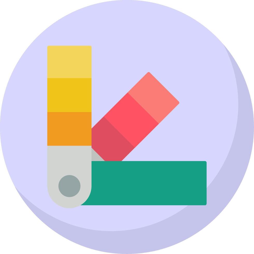 Color Swatch Flat Bubble Icon vector