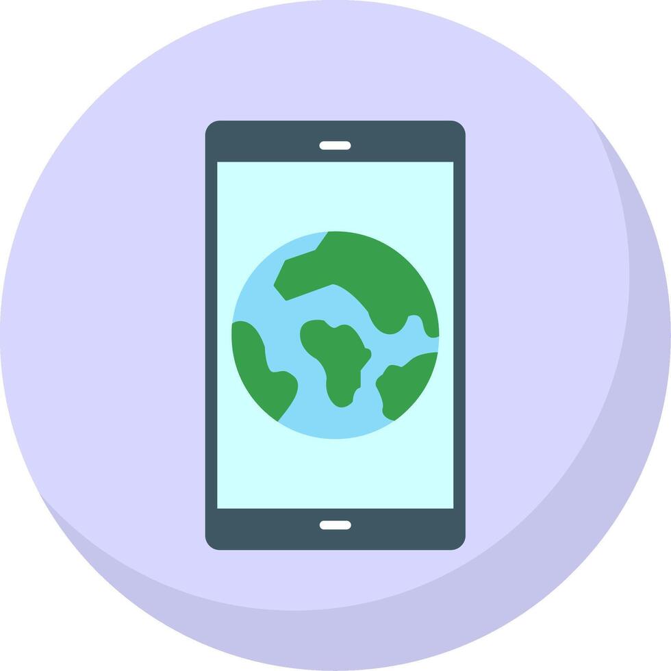 Smartphone Flat Bubble Icon vector