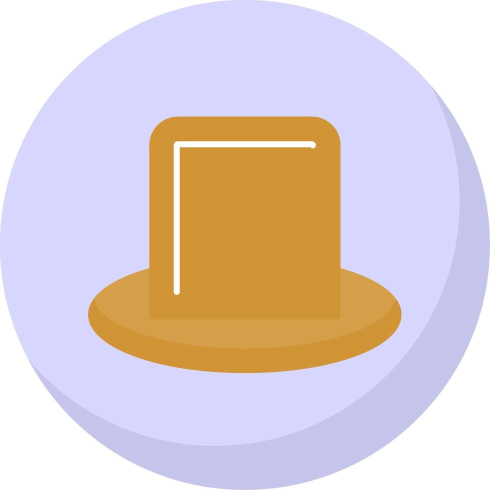 Hat Flat Bubble Icon vector