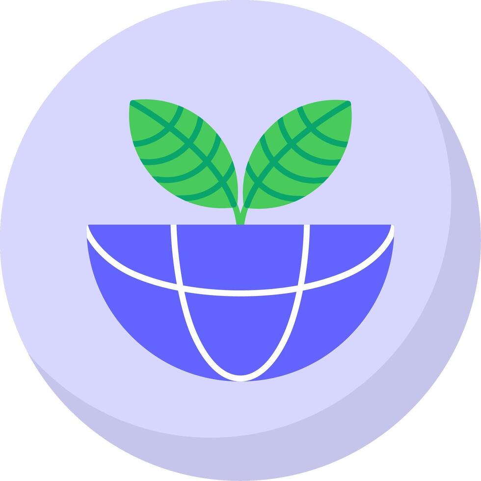 Ecosystem Flat Bubble Icon vector