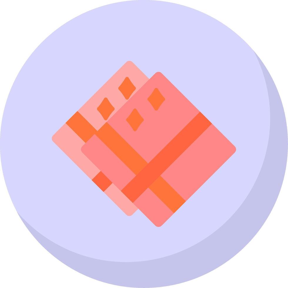 Handkerchief Flat Bubble Icon vector